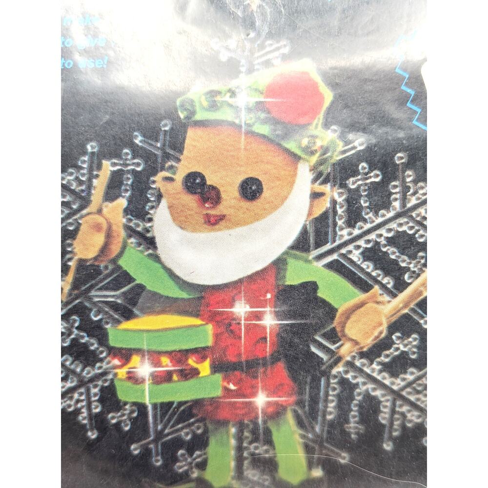 EDNA LOONEY Needleart Kit Elf With Drum 6in Double Sided Christmas Ornament
